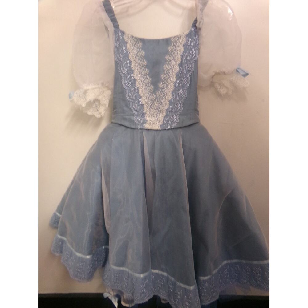 Dance Costume Custom Large Child Blue Ballet Pointe Nutcracker Clara Embroidery
